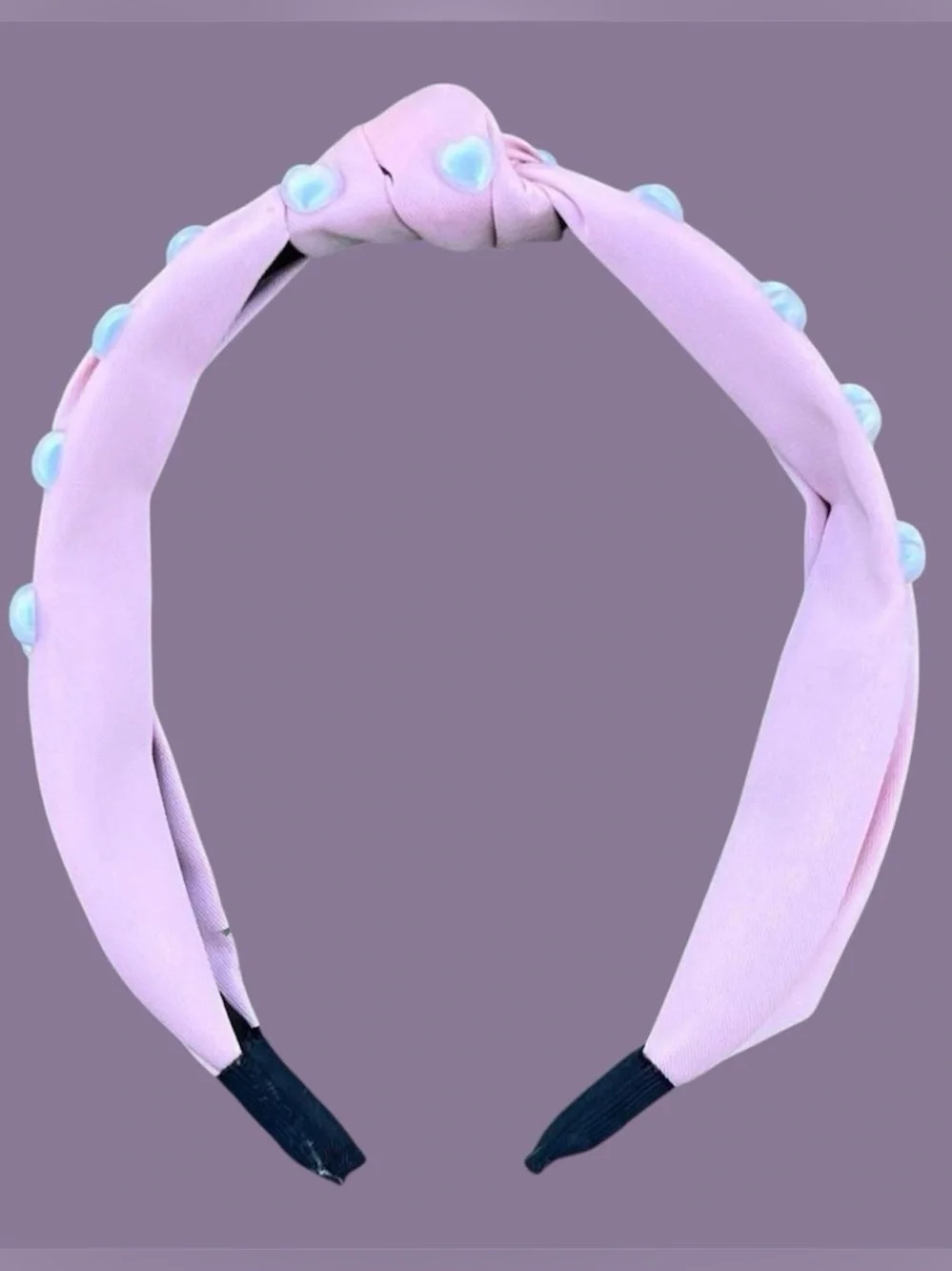 pink knotted headband